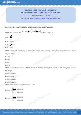 Đề khảo sát chất lượng đầu năm Toán 12 THPT Yên Mô B